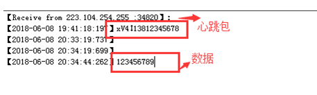 心跳包和數(shù)據(jù)