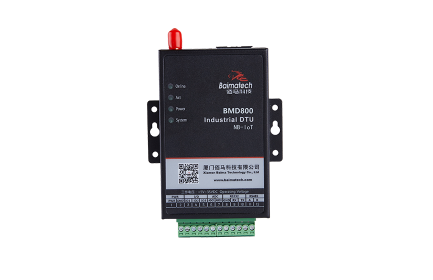 BMD800 NB-IoT 無線數(shù)傳DTU，基于NB-IoT網(wǎng)絡(luò)提供窄帶無線通信與低速率數(shù)據(jù)傳輸。NB-IoT物聯(lián)網(wǎng)終端，具有連接量大，覆蓋面廣，穿透性好，功耗低、成本低等強(qiáng)大優(yōu)勢。