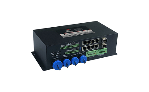 BMG8600智能網(wǎng)關，智慧燈桿應用旗艦機型。集合邊緣計算、AI智能、光端機、路由器、交換機、協(xié)議棧等強大功能，簡化智慧桿的設備管理、電源管理、網(wǎng)絡管理、施工及運維管理、減輕服務器處理負擔。